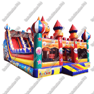 Надувная горка "Осьминог на вершине"