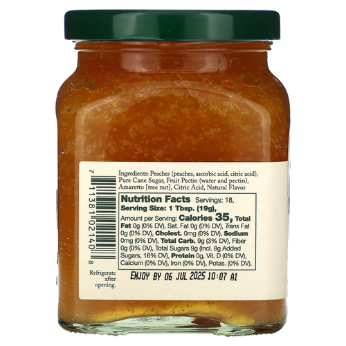 Stonewall Kitchen, джем из персика и амаретто, 347 г (12,25 унции)