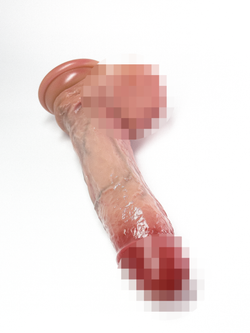 Фаллоимитатор на присоске с мошонкой №37 SGAN 4X18,5, телесный (14 см рабочая длина)