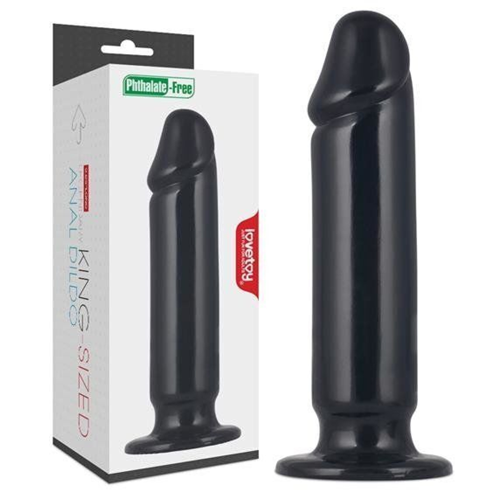 Черный анальный фаллоимитатор 9.25 King Sized Anal Dildo - 22,5 см. (Цвет: черный)