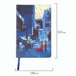 Ежедневник недатированный А5 (138х213 мм), BRAUBERG VISTA, под кожу, гибкий, 136 л., "Romantic", 112043