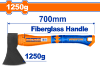 Топор 1250 г, 70 см (6) WADFOW WHM6312