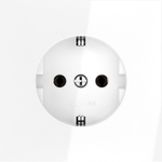 Розетка встраиваемая VOLTUM S70 с заземлением 16А, (белый глянцевый)