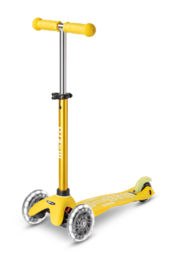 Самокат Mini Micro Deluxe LED Желтый