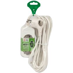 Удлинитель электрический ЭРА UDL-16-250-E Greenline 2 розетки с заземлением 5м ПВС 3x1мм2