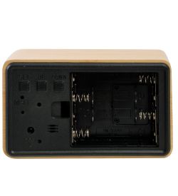 ЯЛ-07-05/ 6 Часы электронные сред. (жёлтое дерево с белой подсветкой)