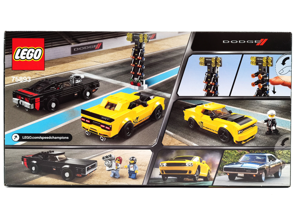 Конструктор LEGO 75893 Dodge Challenger SRT Demon и 1970 Dodge Charger R/T