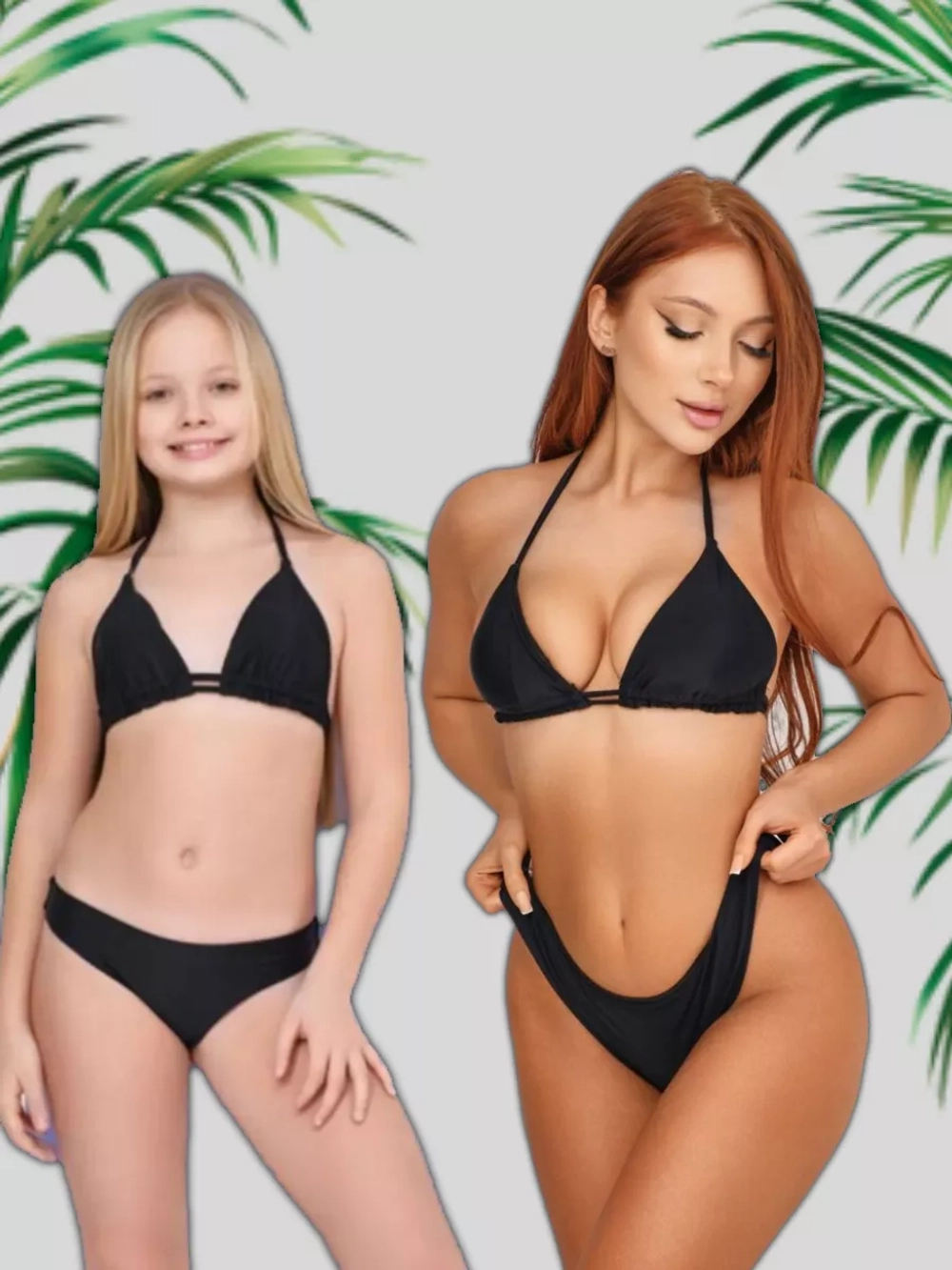 купальник раздельный 3 в 1 с топ парео