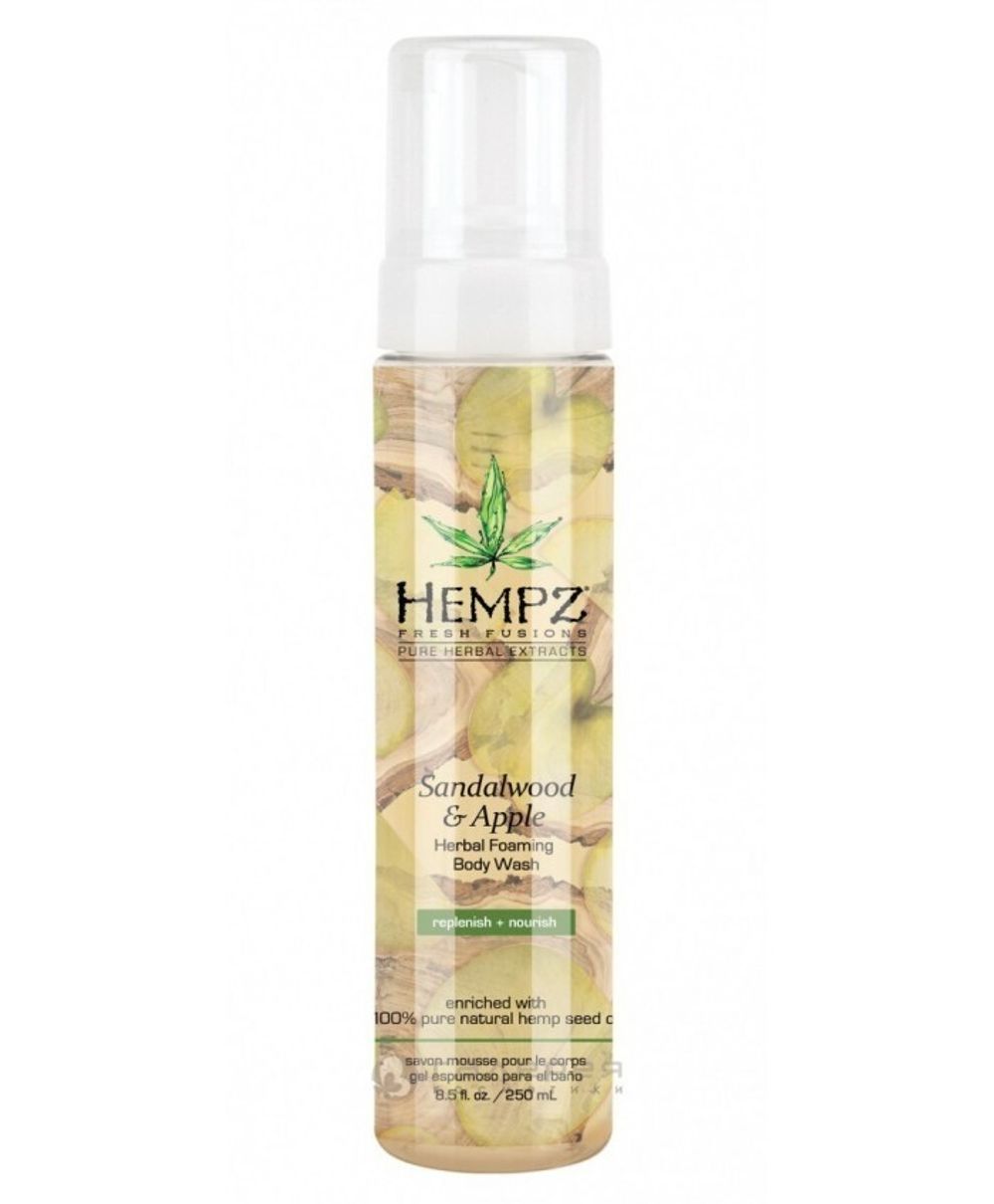 Гель-мусс для душа "Сандал и Яблоко" Hempz Sandalwood Apple Herbal Body Wash 250 мл