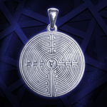 Талисман Амулет Горгонейон или Щит Воздаяния серебро ЮРВ-19