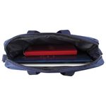 Сумка деловая для документов из ткани на молнии, 37х32х5 см, синяя, STAFF "Manager", 228346