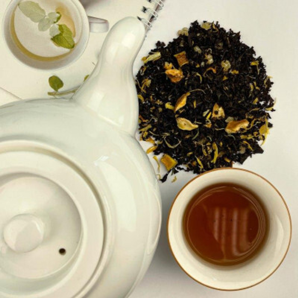 Черный чай BERRY-TEA  "Абрикосовый десерт"  | 18гр под стакан | Эконом