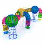 Верёвочные шары с переходом «Паучок» 11×3,8×4 м