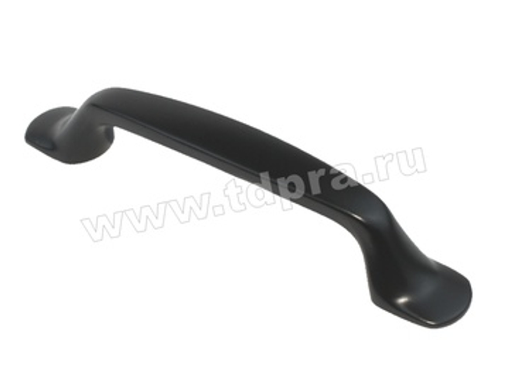 Ручка-скоба 96 мм, матовый черный, AL