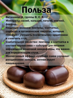 Конфеты чернослив в шоколаде Кремлёв, 1,5кг