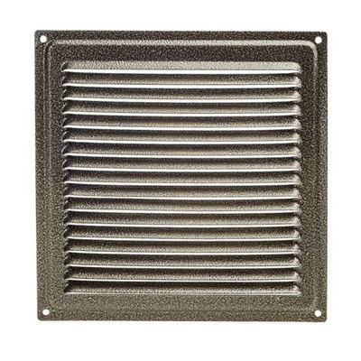 Решетка вентиляционная мет-л, 175х175 мм, бронза, Event, 1717ВРС