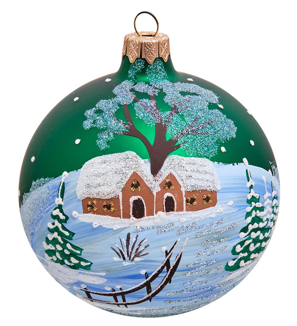 Элита НФШ-1338/1 Ел. украшение Шар «Домики» 100 мм