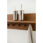 Термостакан стальной с трубочкой, 520 мл, сливовый