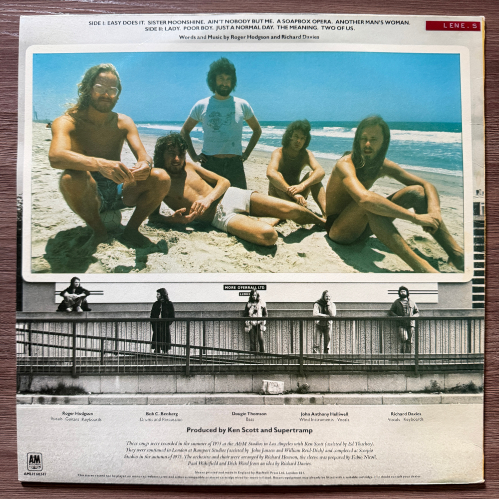 Supertramp ‎– Crisis? What Crisis? (Англия 1975г.)Т