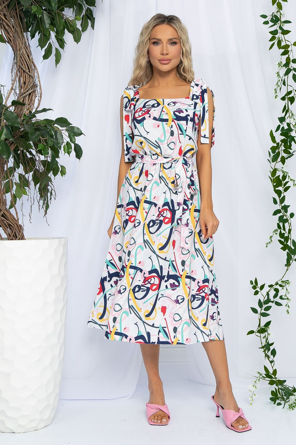 Платье Улыбка (белое) П12915-19М LT Collection