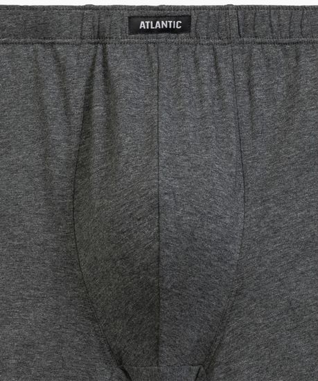 Трусы мужские боксеры (3шт), Atlantic 3MH-218, хлопок, изумрудный + темно-серый меланж + баклажан