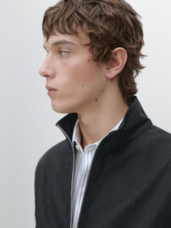 Massimo Dutti Короткая куртка с карманами, темно-синий