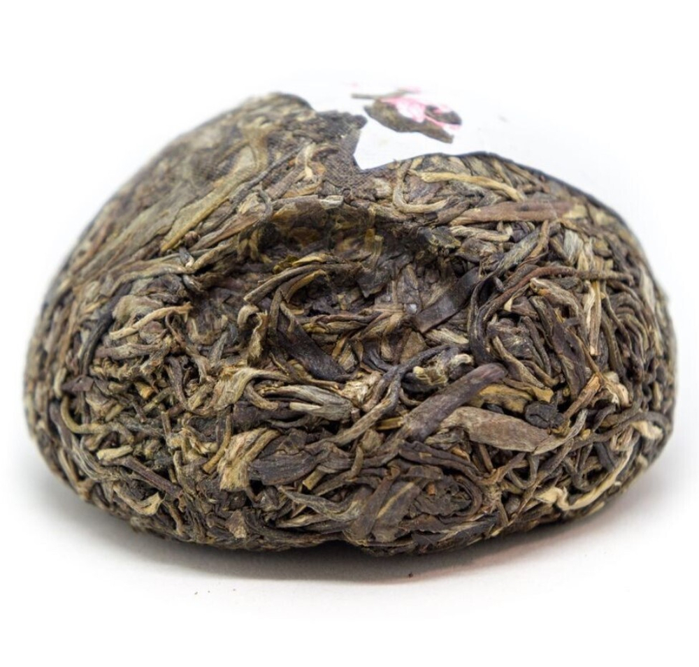 0495/2021 Чай прессованный зеленый Пуэр Шэн "Сягуань, Цзяцзи", то ча 100 гр