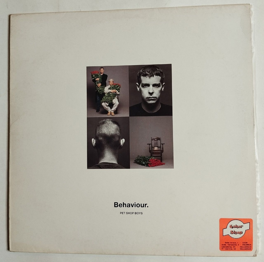 Винтажная виниловая пластинка LP Pet Shop Boys Behaviour (Spain 1990)