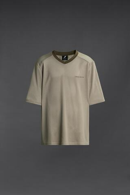 ZARA ФУТБОЛКА БЕЗ РУКАВОВ , СЕРО-КОРИЧНЕВЫЙ
