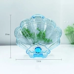 Шкатулка пластиковая «KiKi HAUS», ракушка, цвет голубой, 11*9.5*3.5см (в пакете)