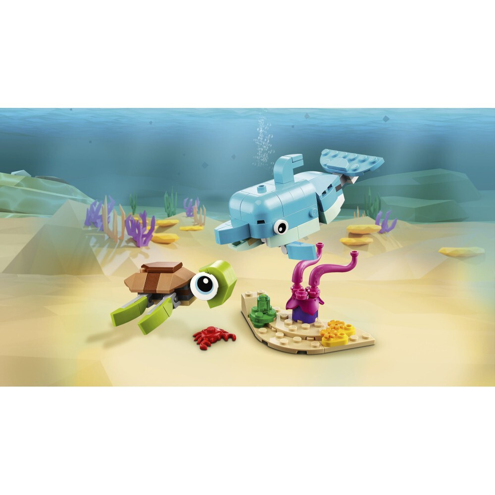 LEGO Creator — Дельфин и черепаха 3 в 1 31128 / артикул   31128  / GTIN 5702017117423
