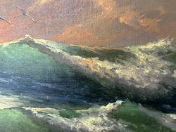 Беляев В. В. Над морем. Холст, масло. Россия, 2021 г.