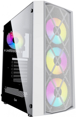 Корпус ATX Powercase Rhombus X4 White