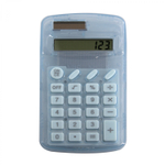 Калькулятор Alingar 8 разрядов, 110*70*10 мм, двойное питание, голубой, батарея в комплекте, европодвес
