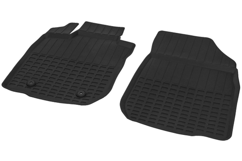 Коврики в салон автомобиля передние Rival для Lada Largus фургон, универсал (2 места) 2012-2021 2021-н.в., литьевой полиуретан, с крепежом, 2 части, 66003001
