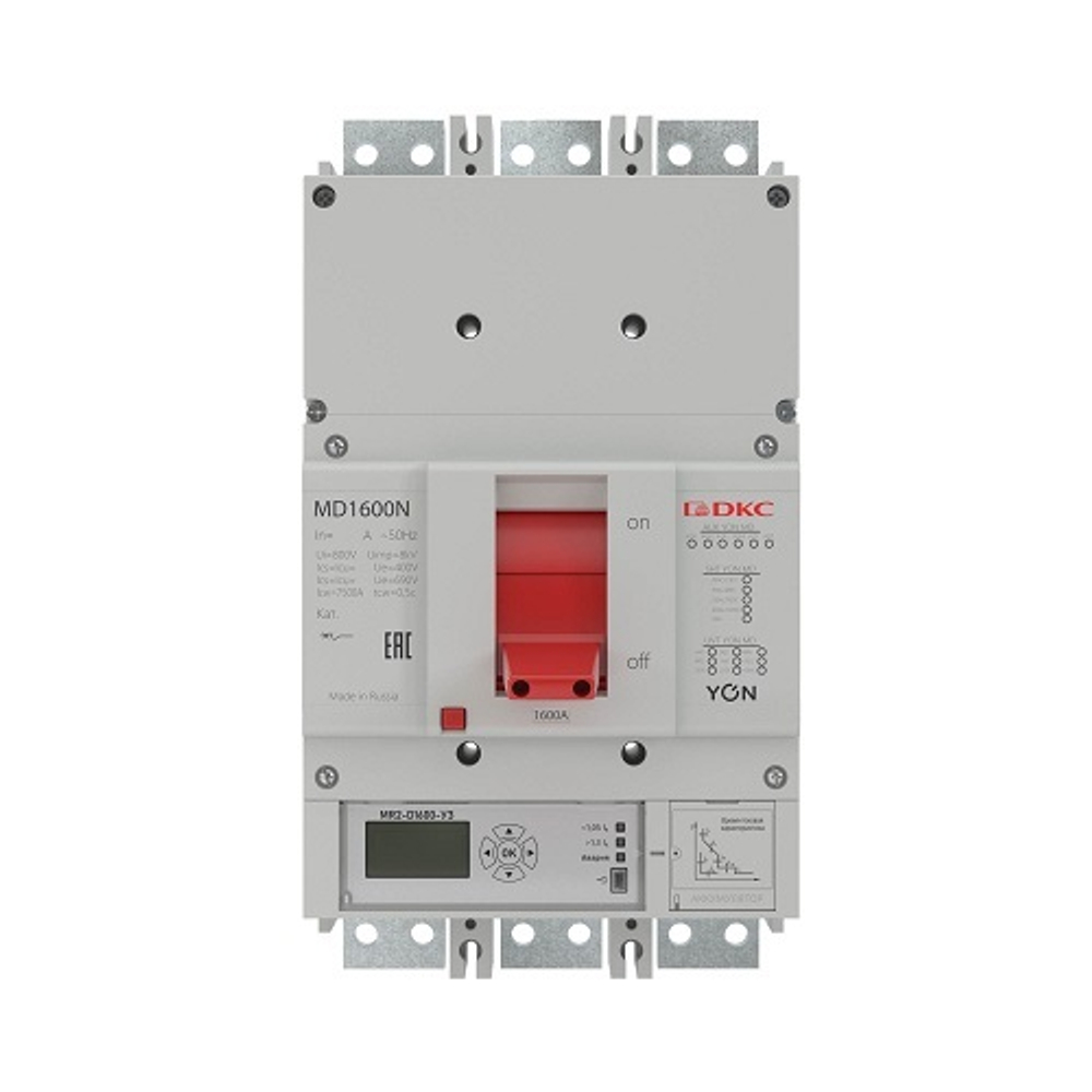 Автоматический выключатель в литом корпусе DKC MD1600N-MR2