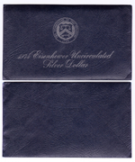 1 доллар 1974 (S) США Эйзенхауэр (лунный) с жетоном UNC (в родном конверте)