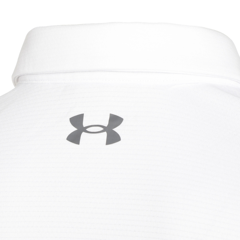 Мужское теннисное поло Under Armour Tech Polo Men - White, Grey