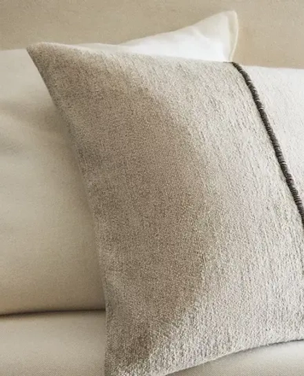 ZARA HOME НАВОЛОЧКА ДЛЯ ДЕКОРАТИВНОЙ ПОДУШКИ, СВЕТЛО-БЕЖЕВЫЙ