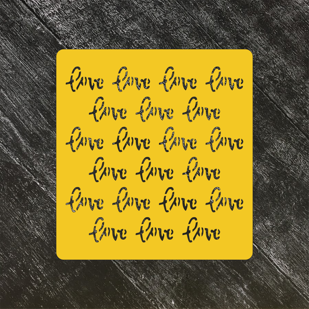 Трафарет любовь №1 LOVE