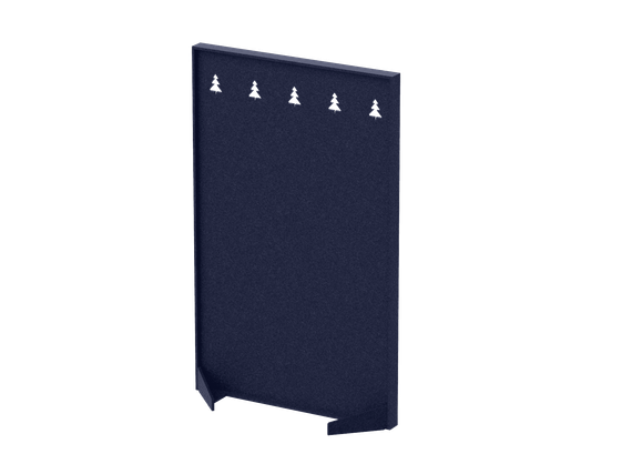 Перегородка с декором "Темный лес" 100х40х140