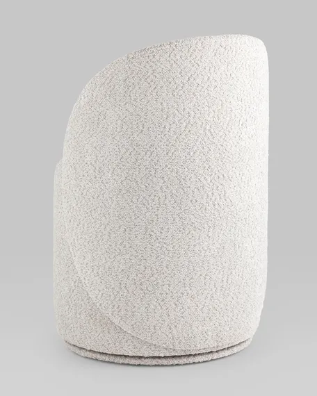 Пуф Loreen вращающийся букле светло-серый