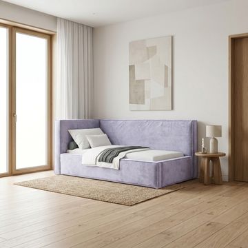 Кровать Бевер ЛЕВАЯ 90 с ортопедическим основанием без ПМ Небби/Nebby 217