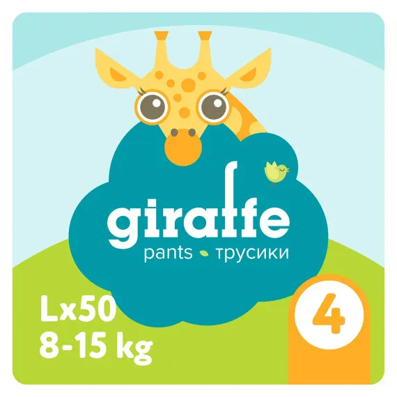 Трусики LOVULAR Giraffe L (8-15 кг) 50 шт.