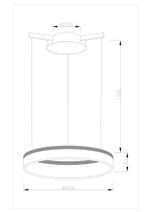 Светодиодная подвесная люстра Moderli V1720-PL Via