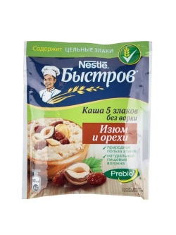 Каша овсяная: Изюм и Орехи, 17 шт х 40 г