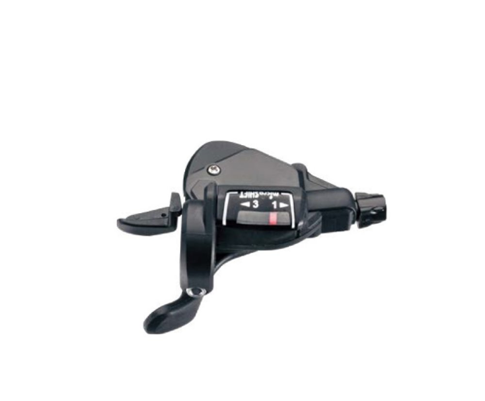 Шифтер MicroShift , TS39, левый, 3 скорости, индикатор, трос 1800мм, черный