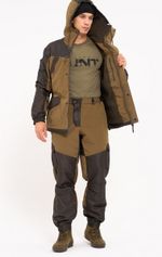 Демисезонный костюм для охоты и рыбалки ONERUS "Горный -5" (Брезент/Таслан /Хаки)