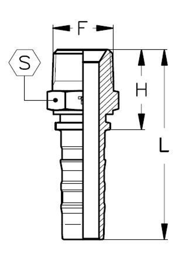 Фитинг DN 20 BSPT 3/4 CS