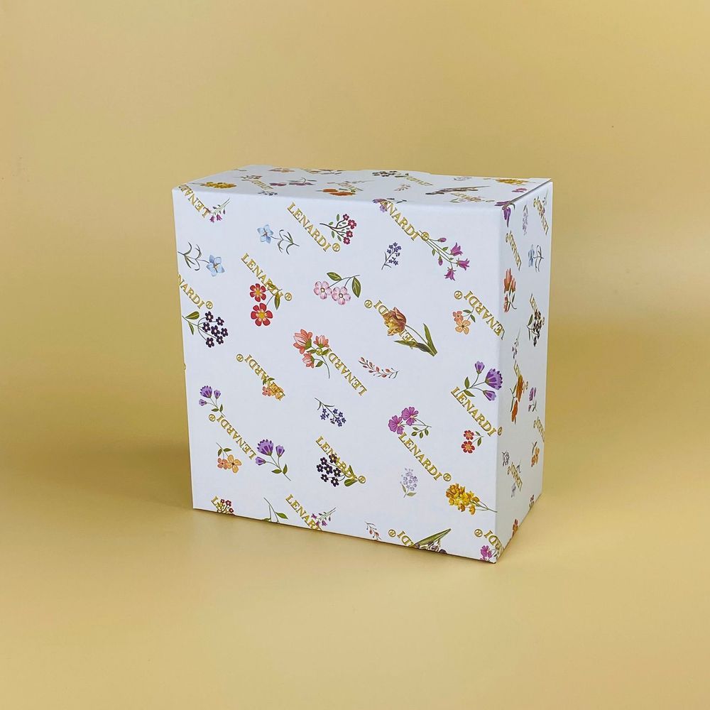 Lenardi 109-247 Блюдо 19,5х9см на ножке КРОКУС ЗОЛОТО в под.уп.(х8)Фарфор